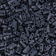 Miyuki quarter tila 5x1.2mm beads - Matted gunmetal QTL-2001
